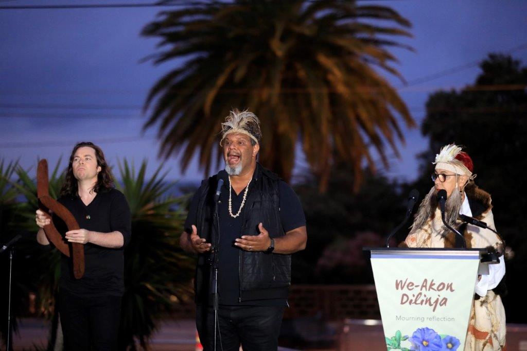 Man presenting at Festival